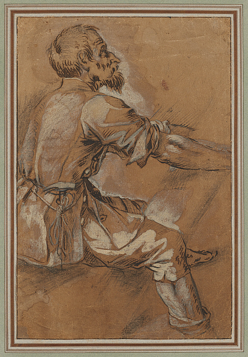 Study of an Old Man in Workman's Garb Slider Image 2